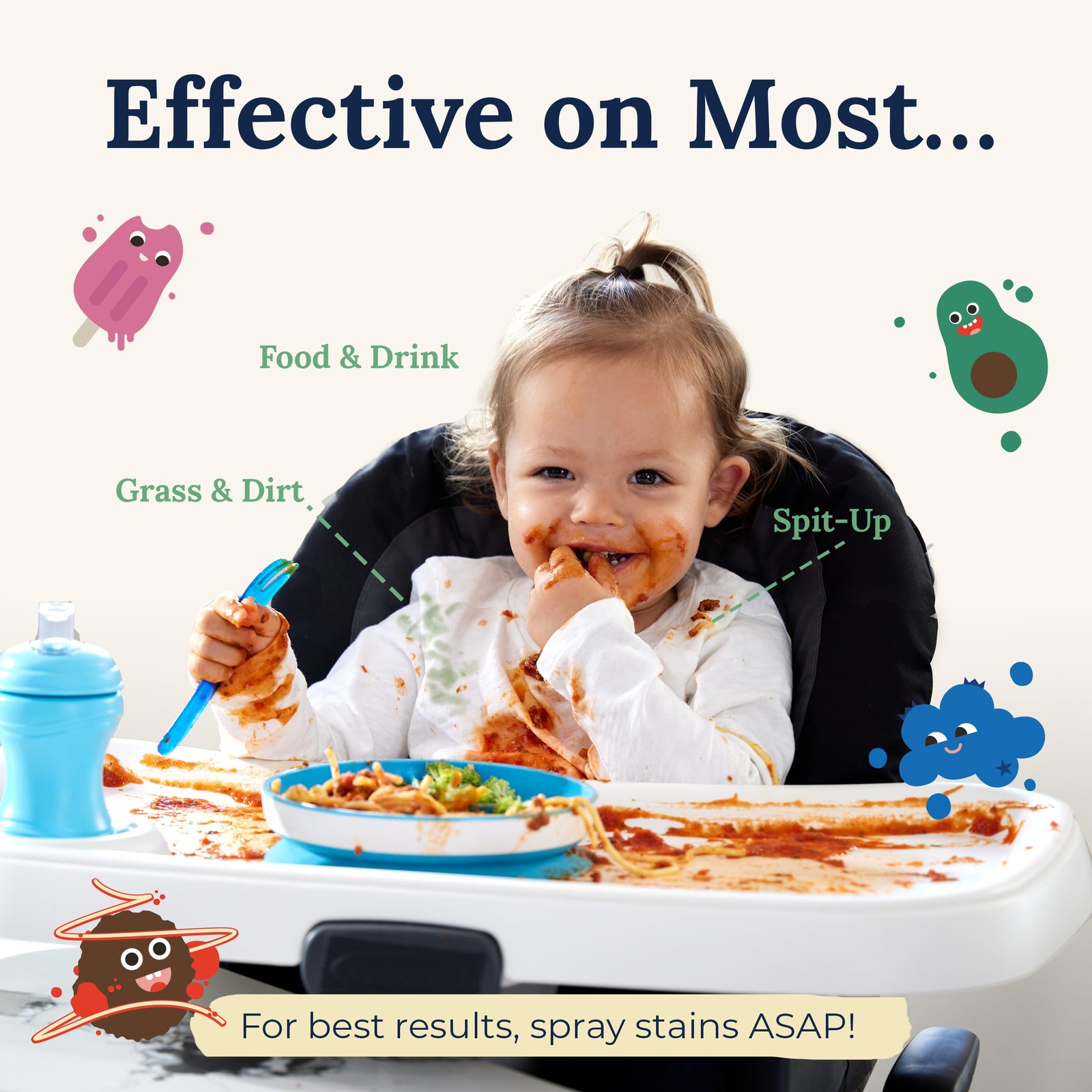 Miss Mouth’s Messy Eater Stain Treater Refill Newborn & Baby Essentials, 16oz