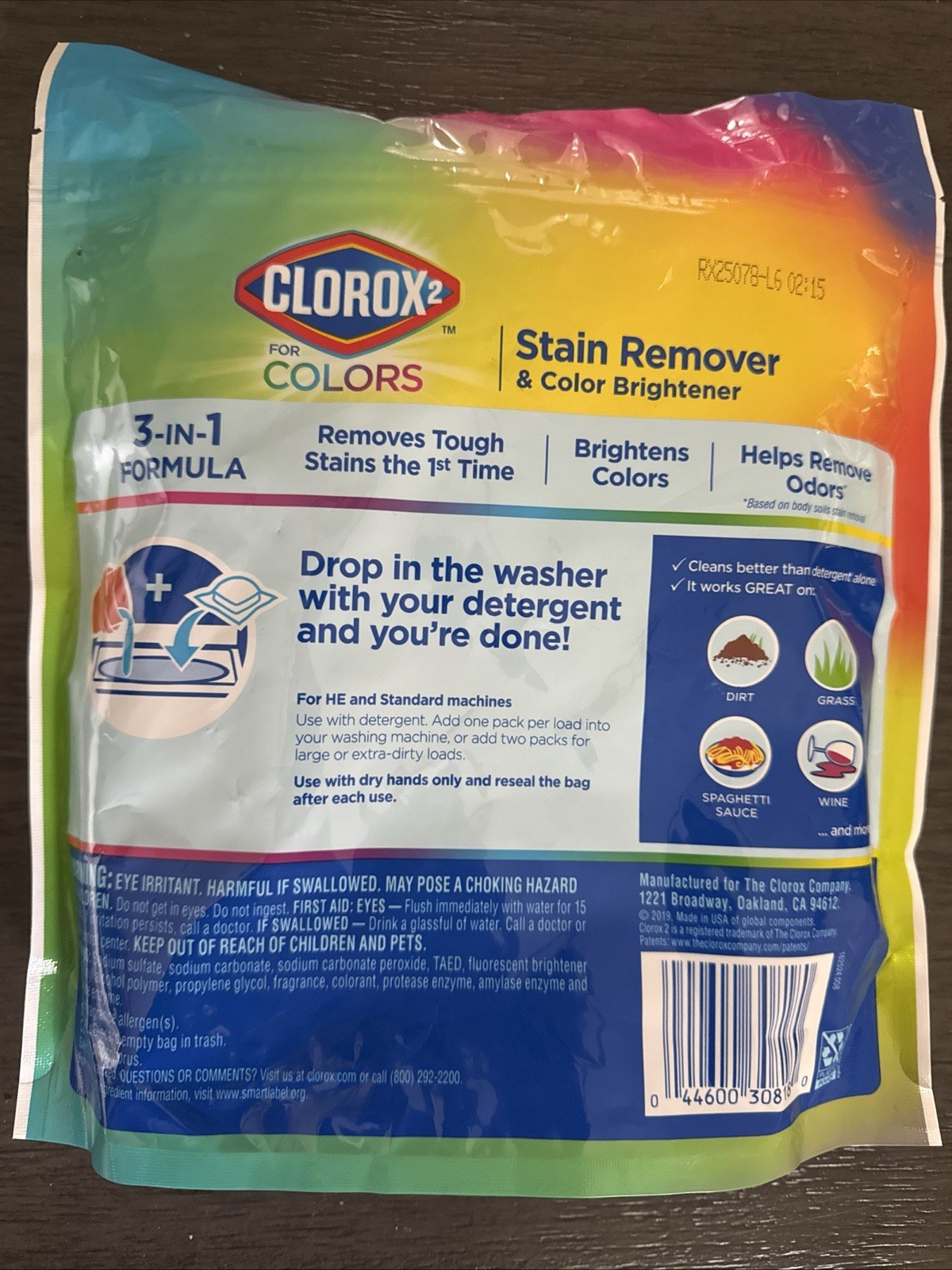 Clorox 2 For Colors Stain Remover Color Brightener 40 Count Pods Clean Linen