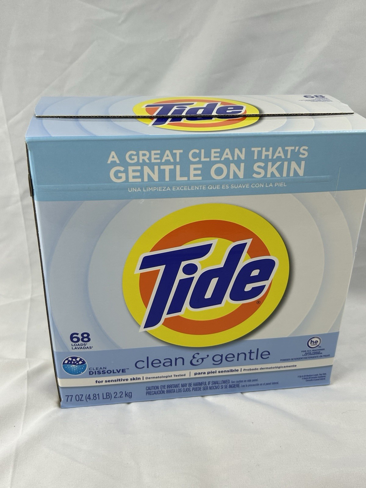 NEW Discontinued Tide Clean & Gentle Powder Laundry Detergent 68 Loads 77 oz