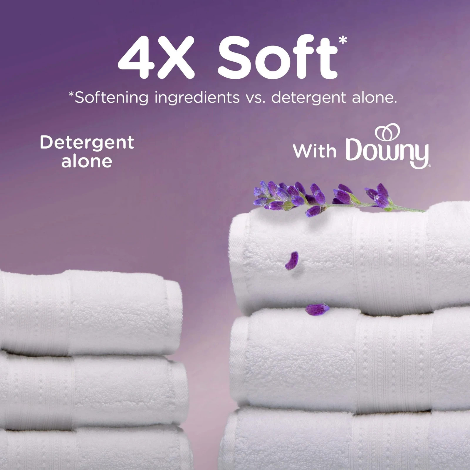 Downy Ultra Soft Liquid Fabric Softener, Calm, Lavender & Vanilla Bean, 93 fl oz