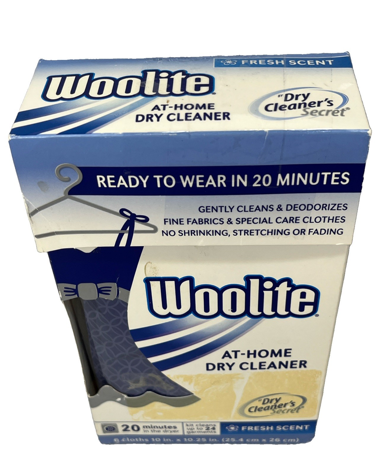 Woolite Dry Cleaner’s Secret At Home Dry Cleaner Kit 6 Cloths Fresh Scent
