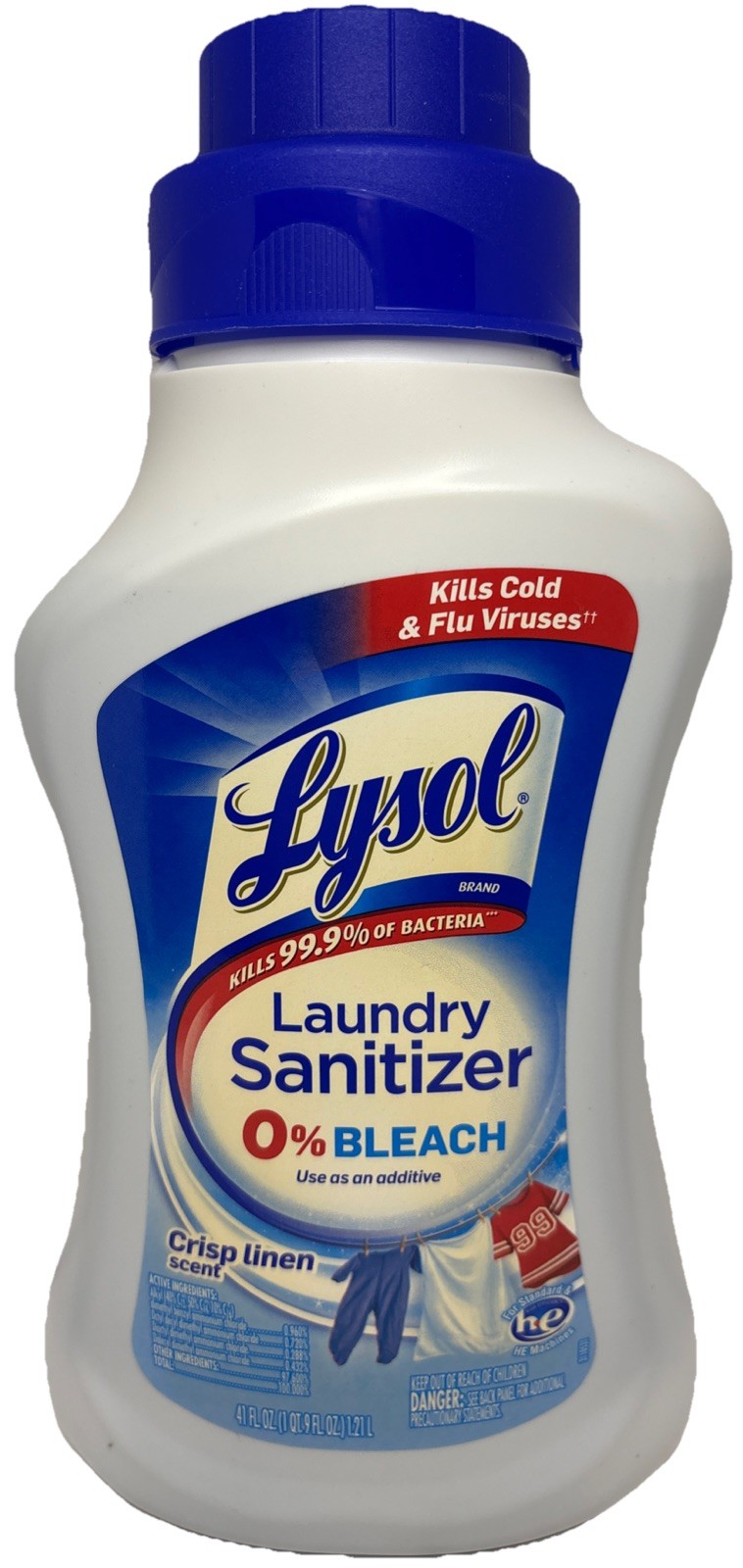 Lysol Laundry Additive—Crisp Linen Scent—41oz—0% Bleach—NEW—SHIPS IN 24 HOURS—