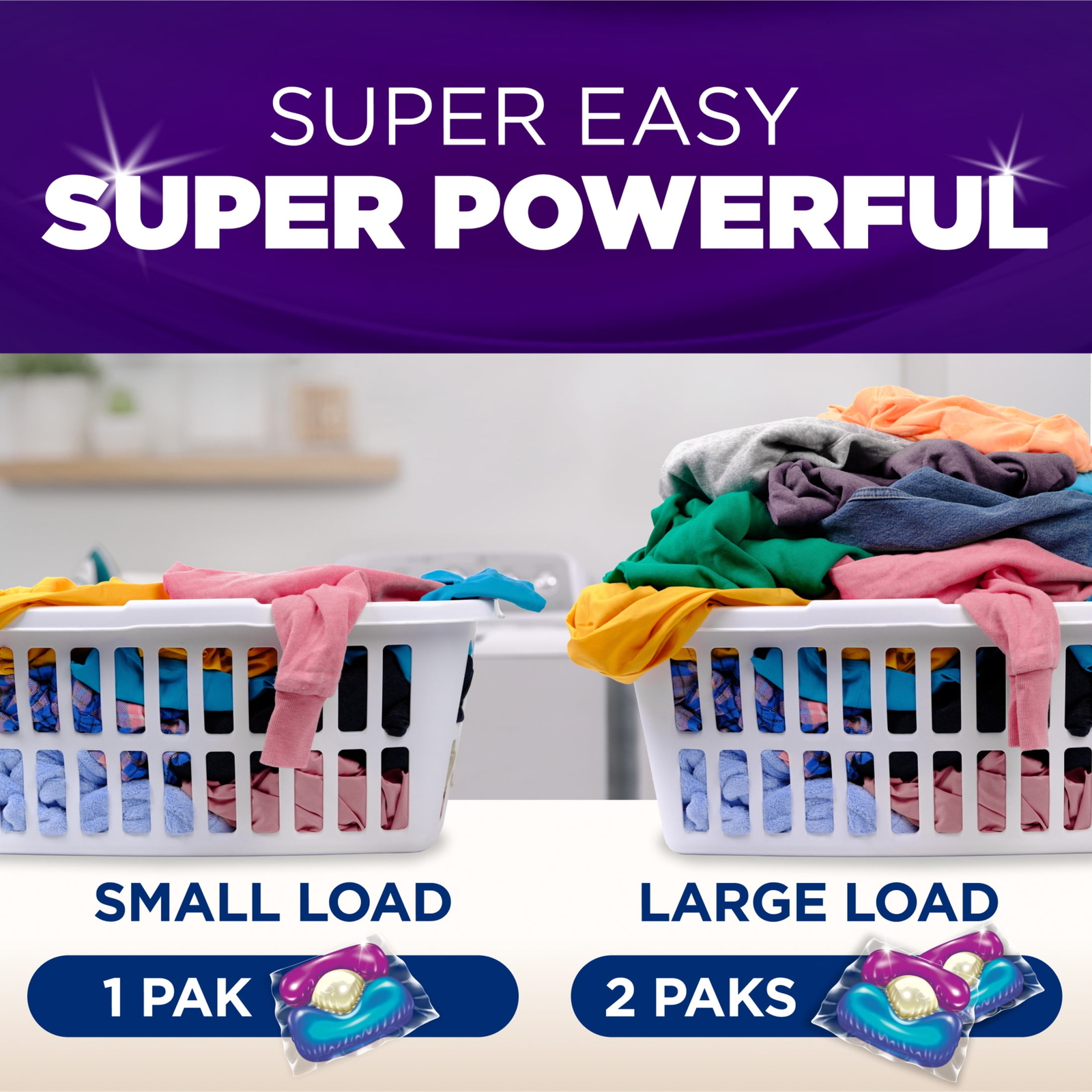 Plus OxiClean With Odor Blasters Laundry Detergent, 5-IN-1 Power Paks, 72 Ct