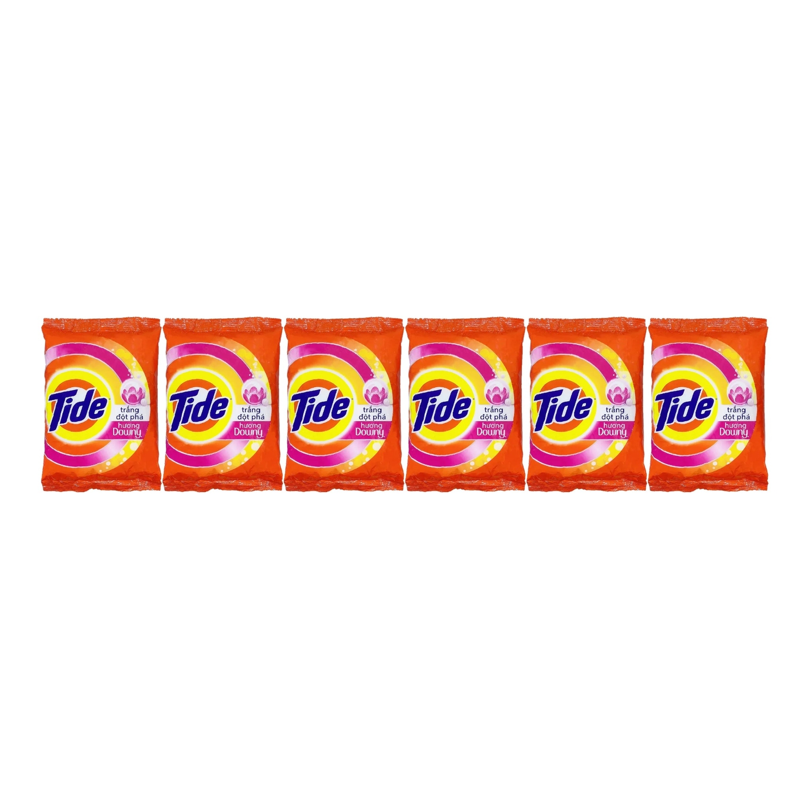 Tide Powder with Downy Laundry Detergent Powder, 350g (Pack of 6)