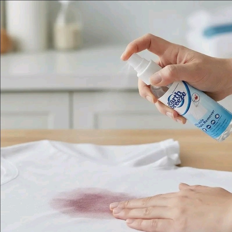 Earth Breeze Miracle Stain Remover Spray – Powerful 8 Fl Oz (Pack of 2)