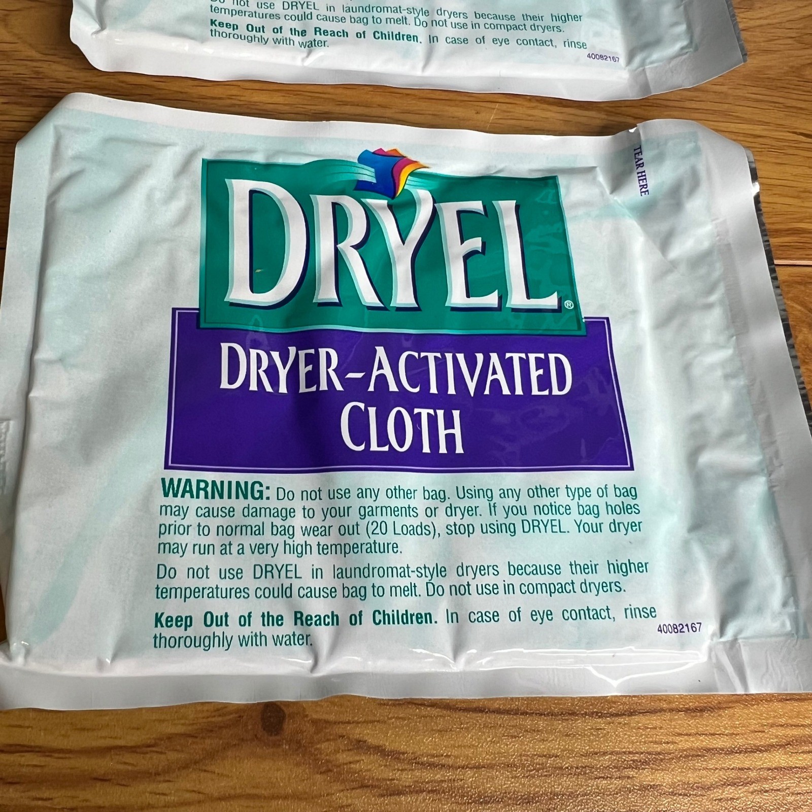 Dryel Fabric Care Kit Stain Remover 4.2 oz Dryer Cloths Absorbent Pads Vintage