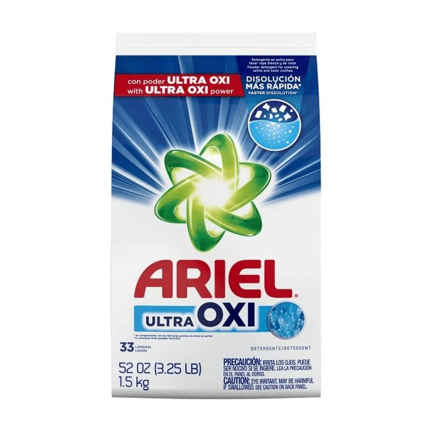 Ariel Ultra Oxi Powder Laundry Detergent, 52oz, 33 Loads