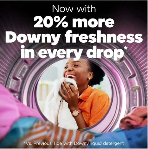 Tide Plus Ultra Downy Liquid Laundry Detergent, April Fresh Scent, 30 fl oz (21)