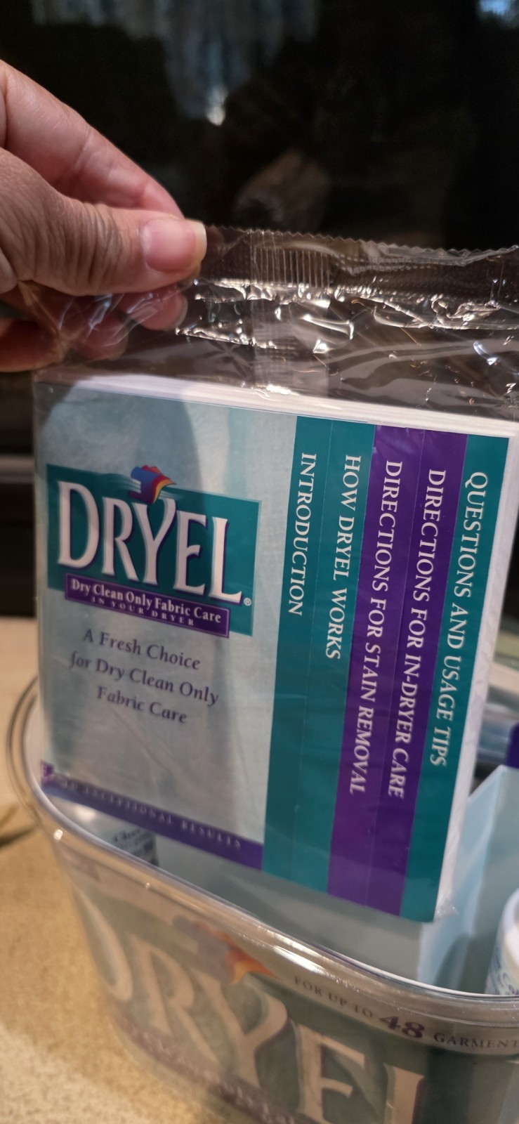 Dryel At-Home Dry Clean Only Fabric Care Kit Vintage 1997 “Missing Pieces”