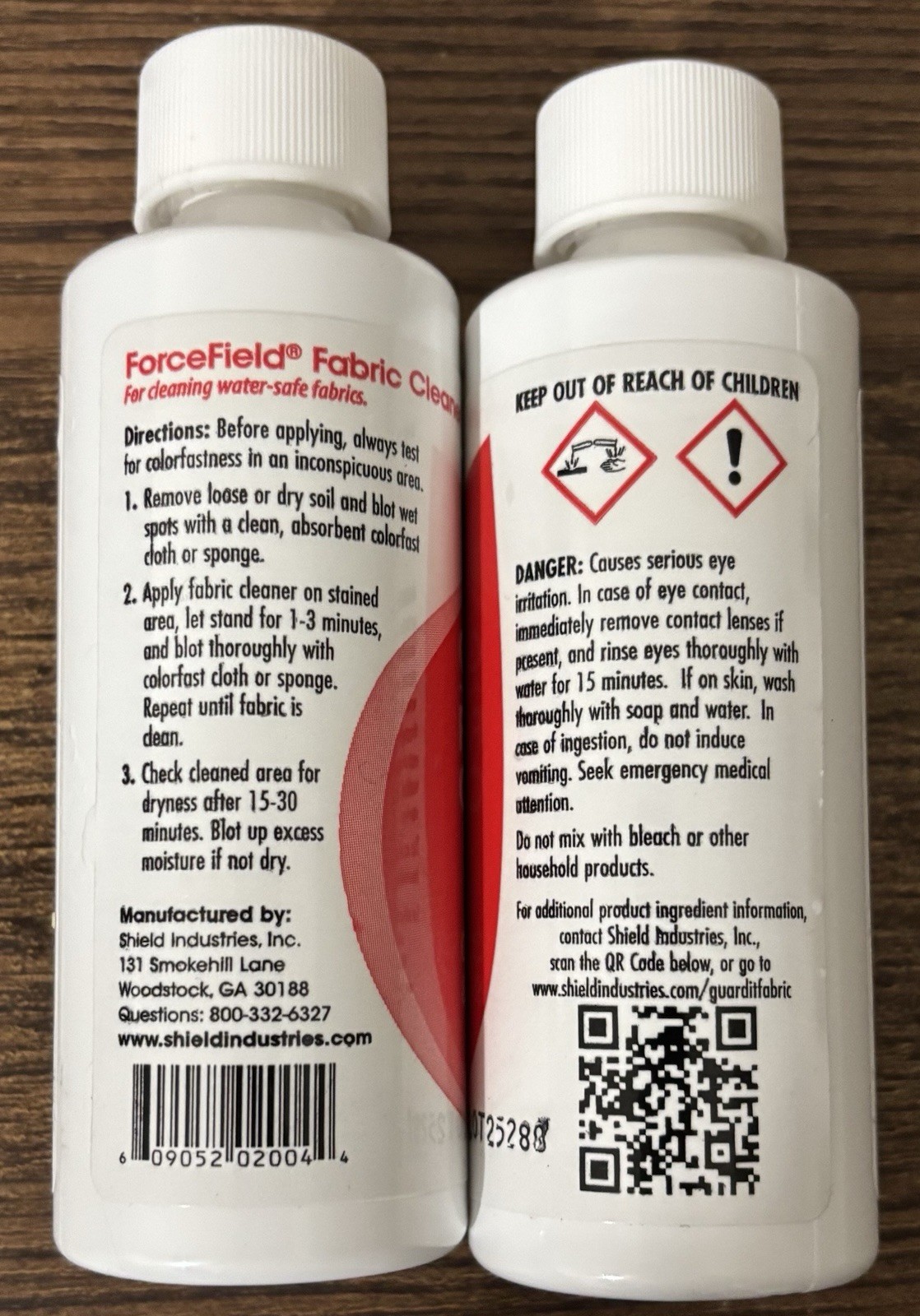 Guard It Forcefield Fabric Cleaners 2 Pack, 4 oz Each Cleans Stains and Soil