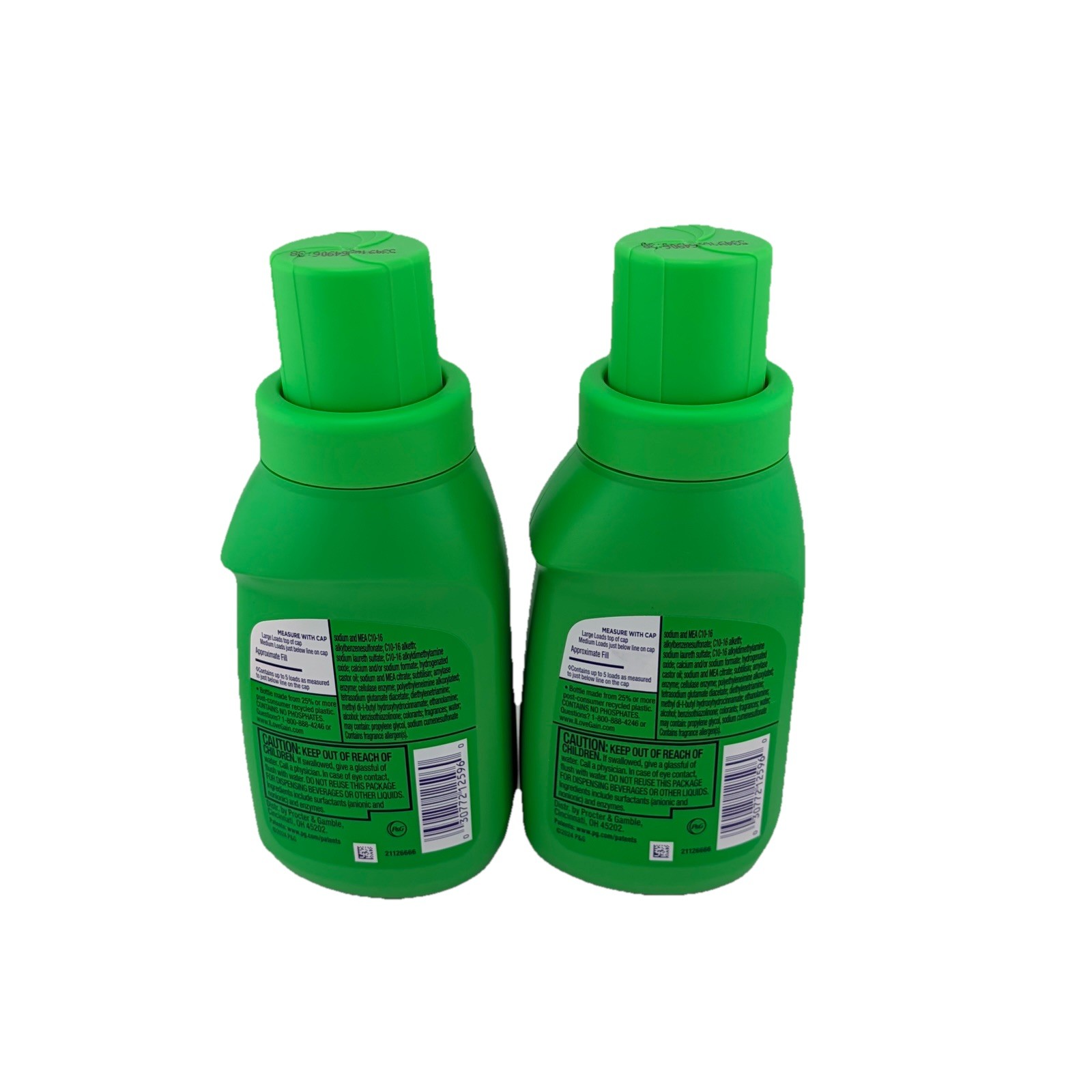 2 Pack Gain Laundry Detergent Liquid, Original, 10 fl oz
