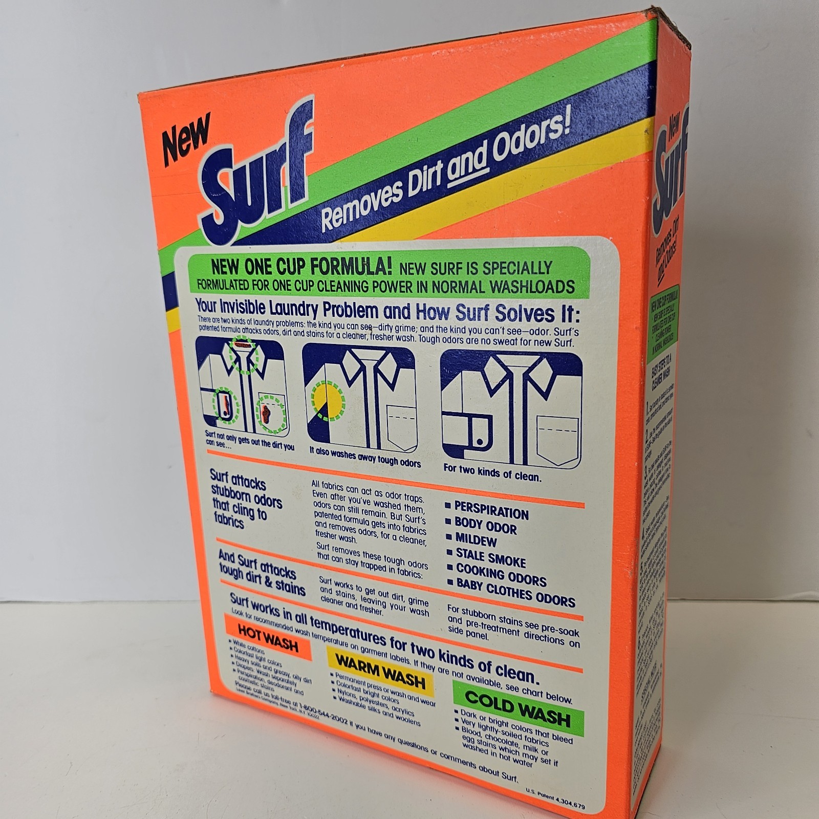 SURF Laundry Detergent Powder Soap Giant Size 42oz Sealed Vintage 1990’s