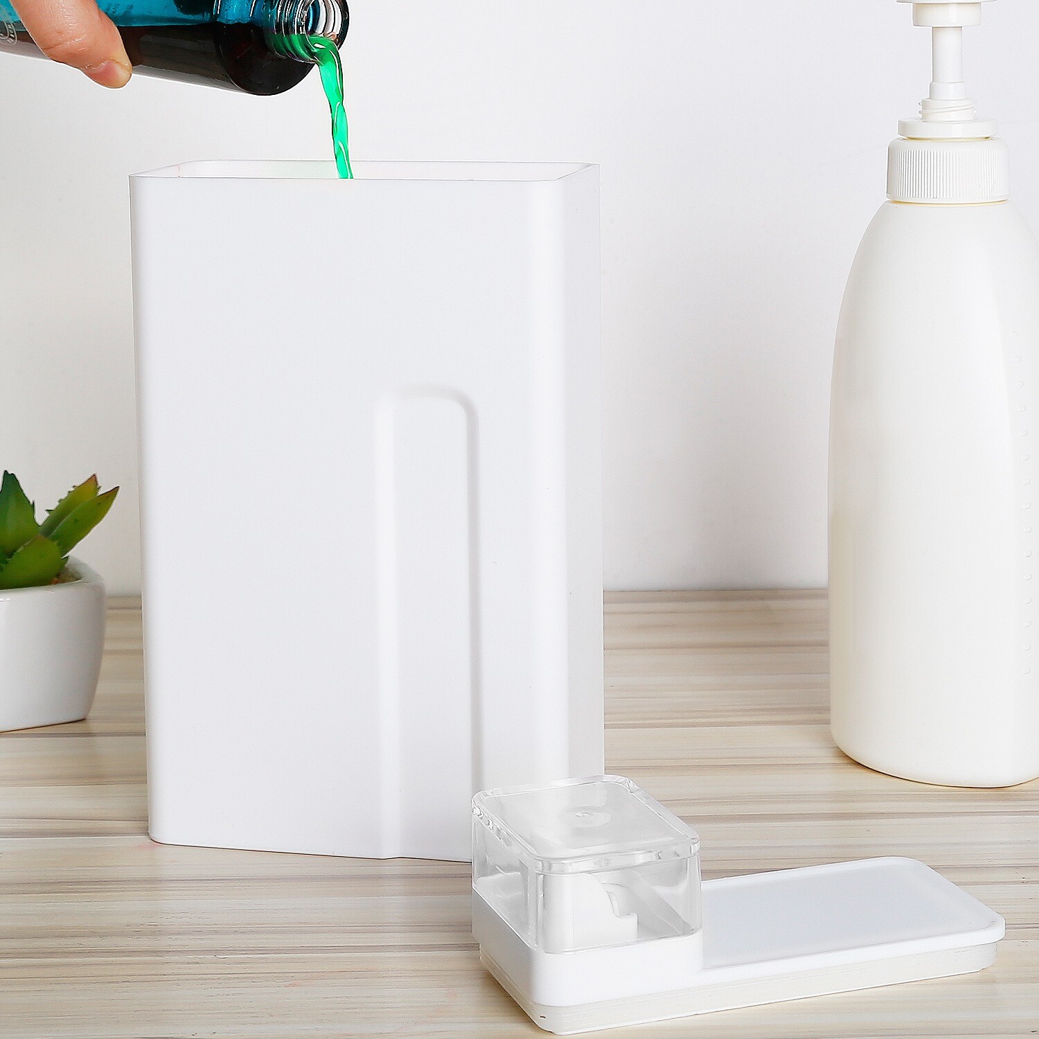 35oz Laundry Detergent Dispenser Empty Dispenser Bottle Storage Box Container