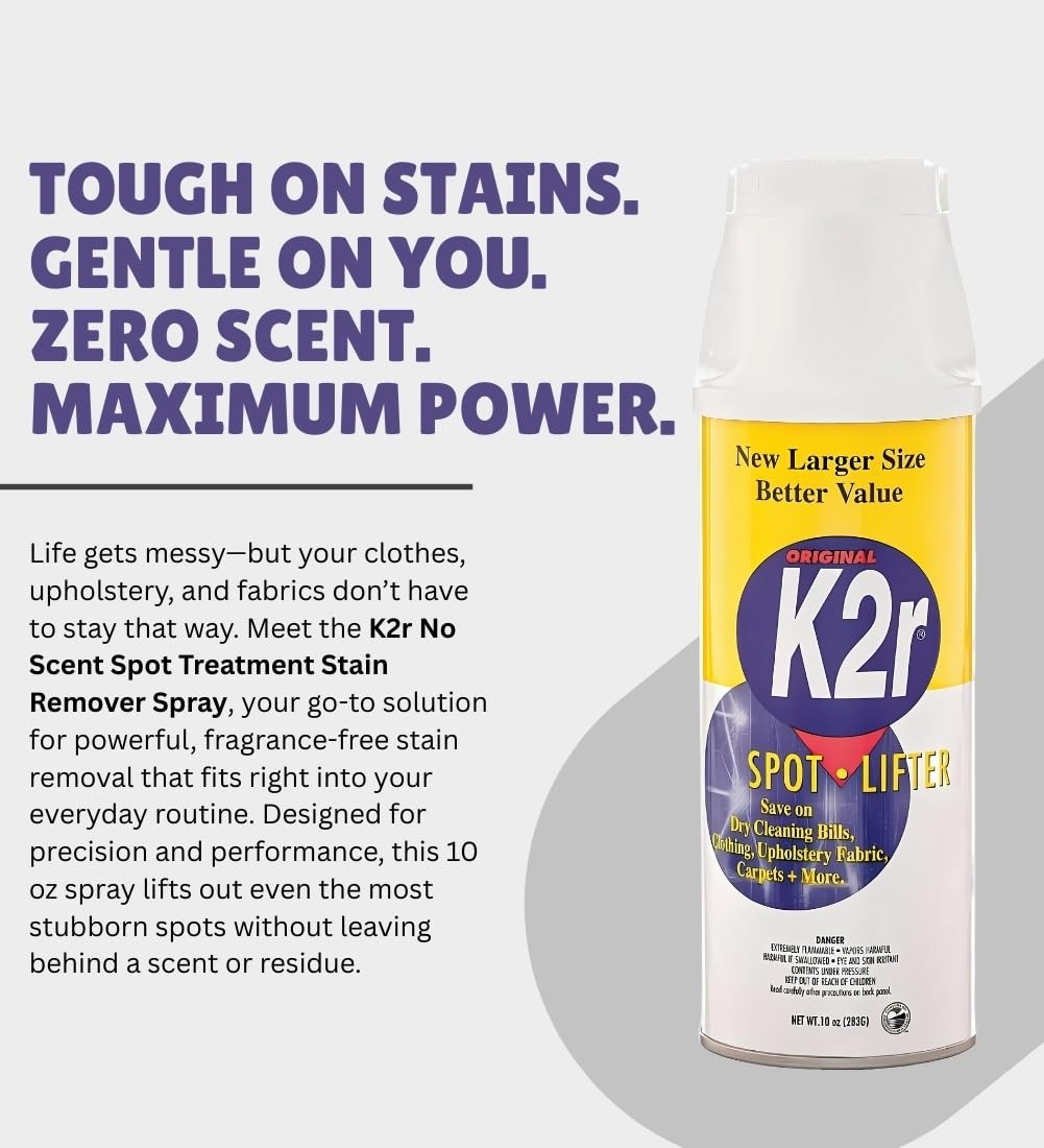 K2r No Scent Spot Treatment Stain Remover 10 oz Spray One Size, Color
