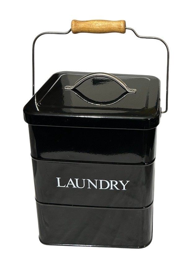 Laundry Powder Bin, Washing Powder Storage Tin with Scoop, Airtight Lid & Han..!