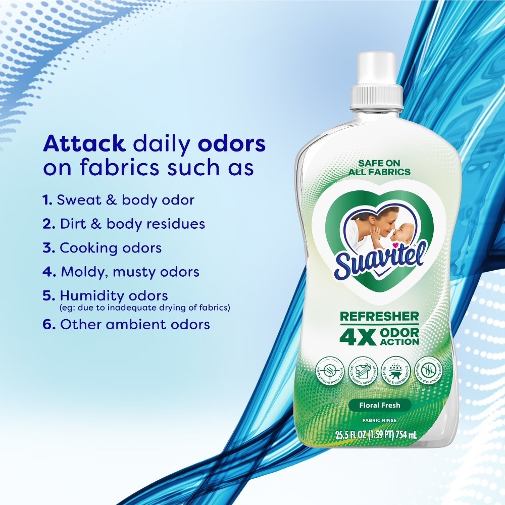 Fabric Refresher and Odor Eliminator Spray Floral Fresh Scent 25.5 Fl Oz