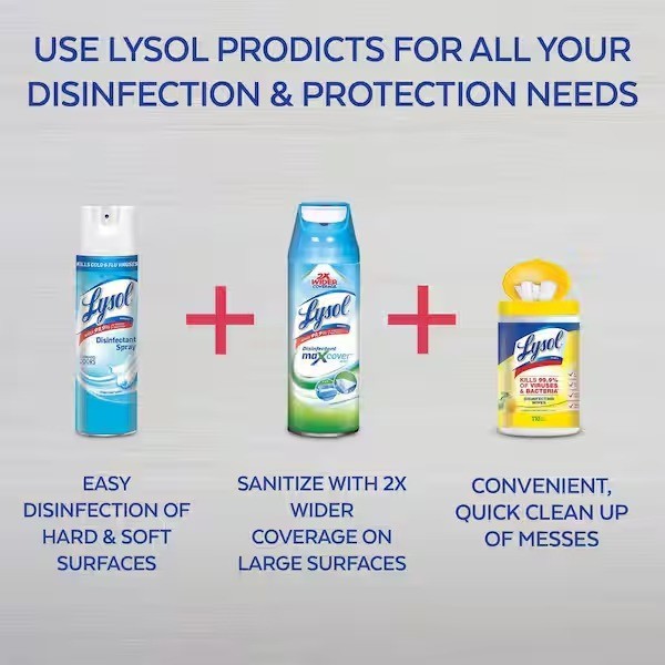 Lysol Disinfectant Laundry Sanitizer 90oz. 0% Bleach Eliminates Odor Crisp Linen
