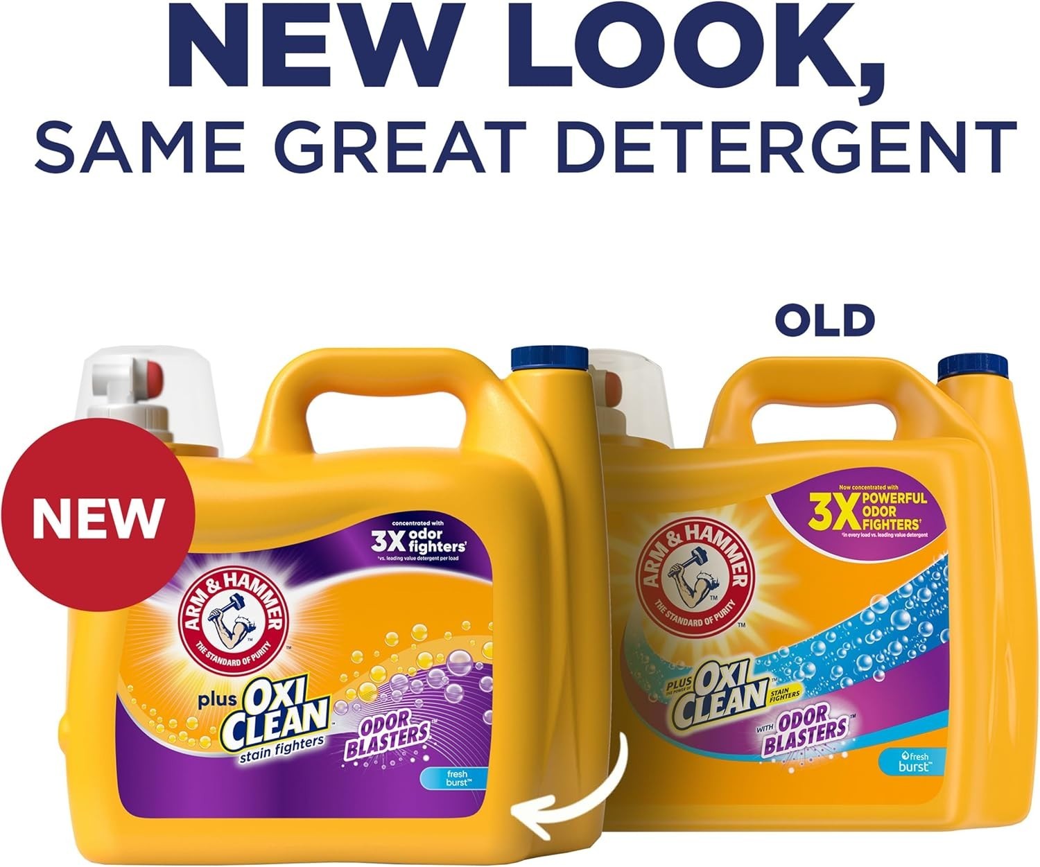 Plus OxiClean Odor Blasters Fresh Burst, 128 Loads Liquid Laundry Detergent, …