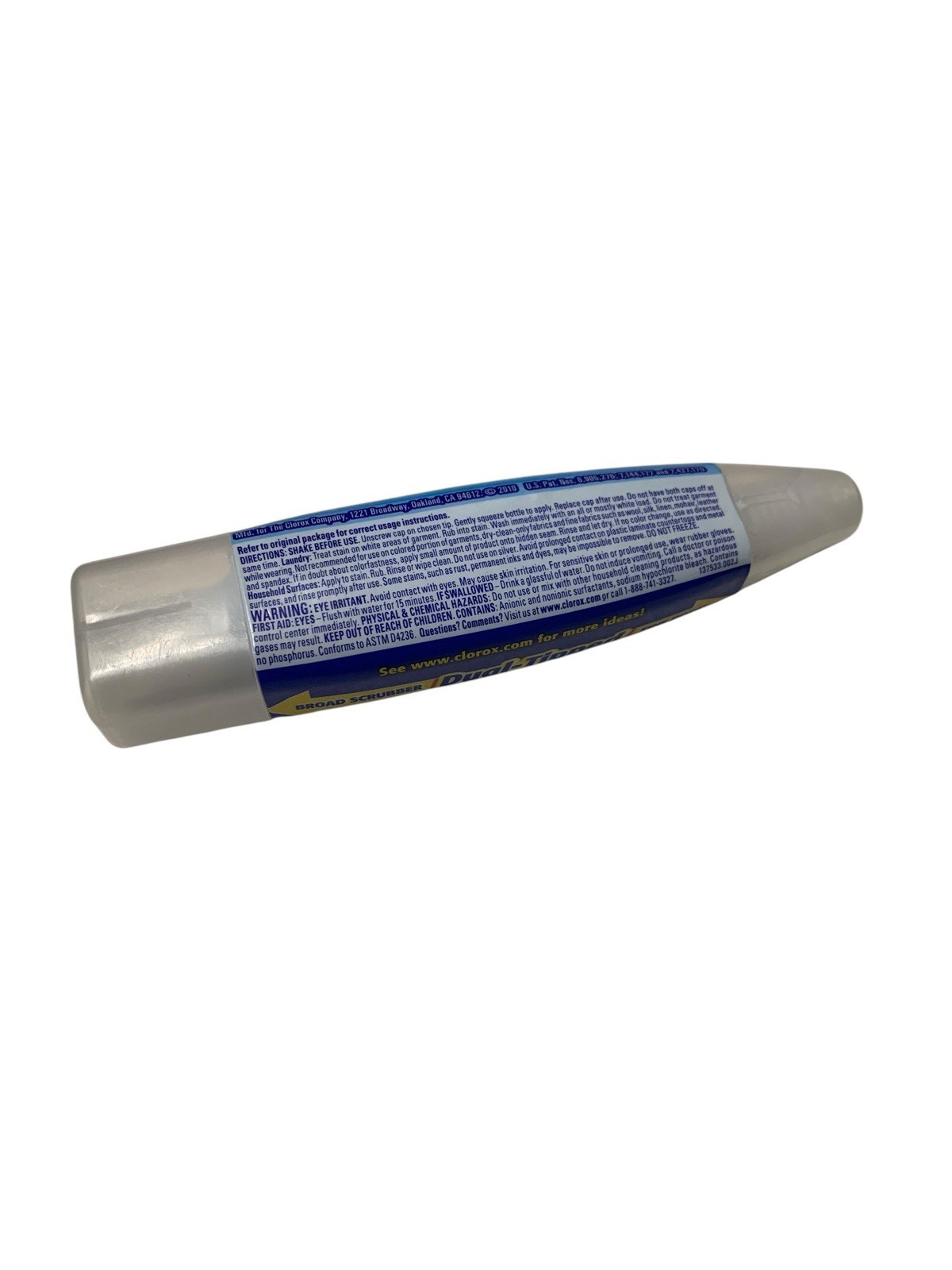 Clorox Bleach Pen Gel For Whites, Dual Tips Open, Weighs 1.6 Oz