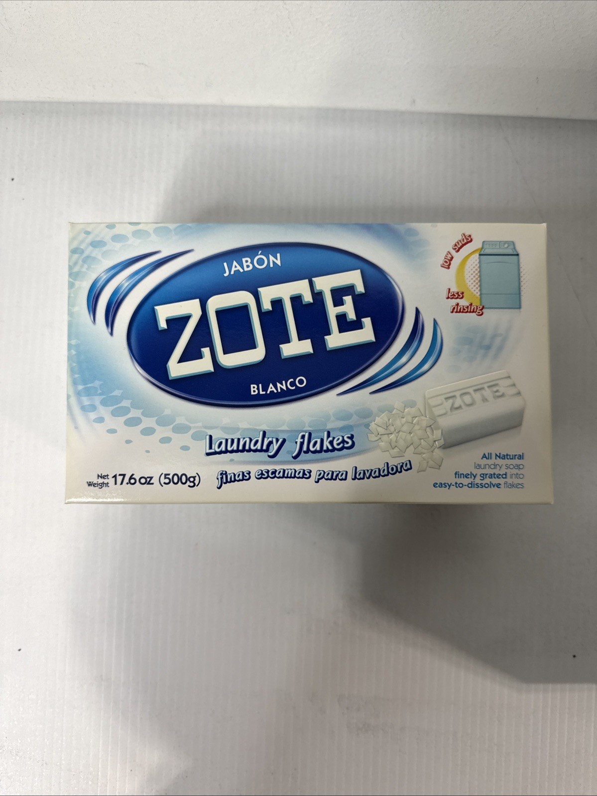 Jabon ZOTE Blanco Zote White All Natural Laundry Flakes Soap 17.6 oz (500g)