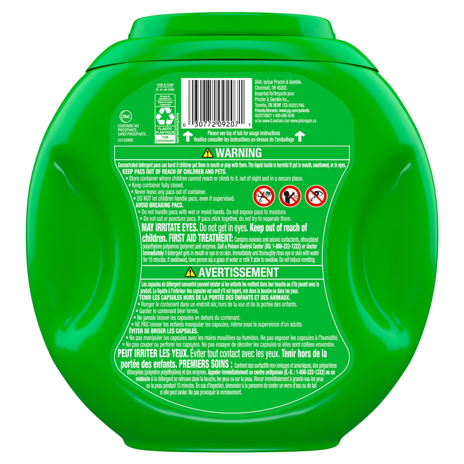 Gain Flings Original Scent Laundry Pods 3 in 1 76 Count Twin Pack 2 Tubs New