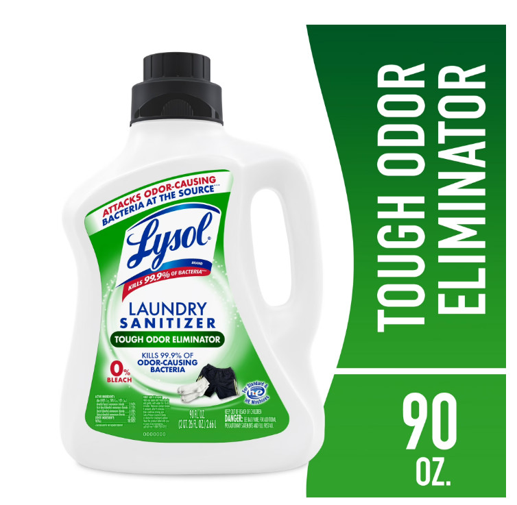 Lysol Laundry Sanitizer 0% Bleach Odor Eliminator 90 oz