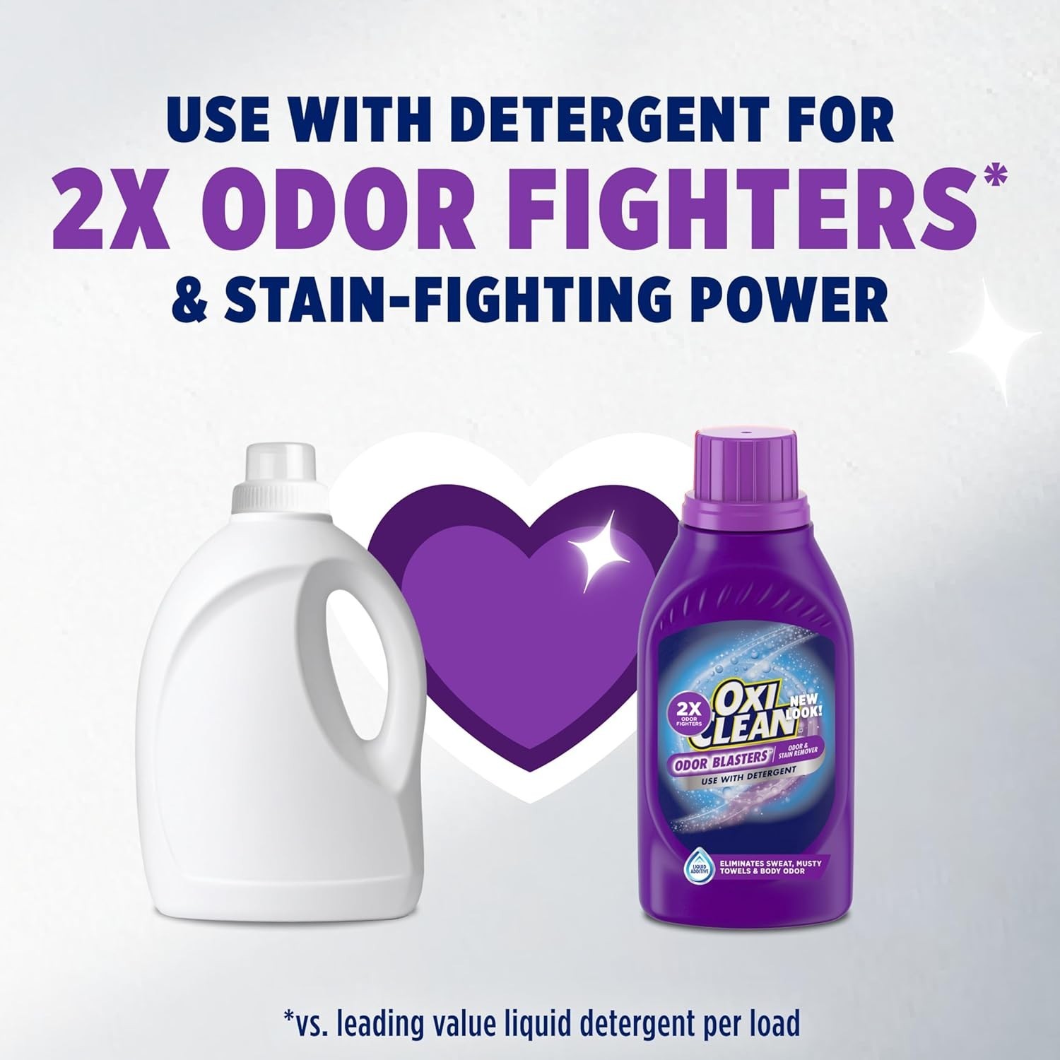 Odor Blasters Odor and Stain Remover Liquid Laundry Additive, Water-Activated…