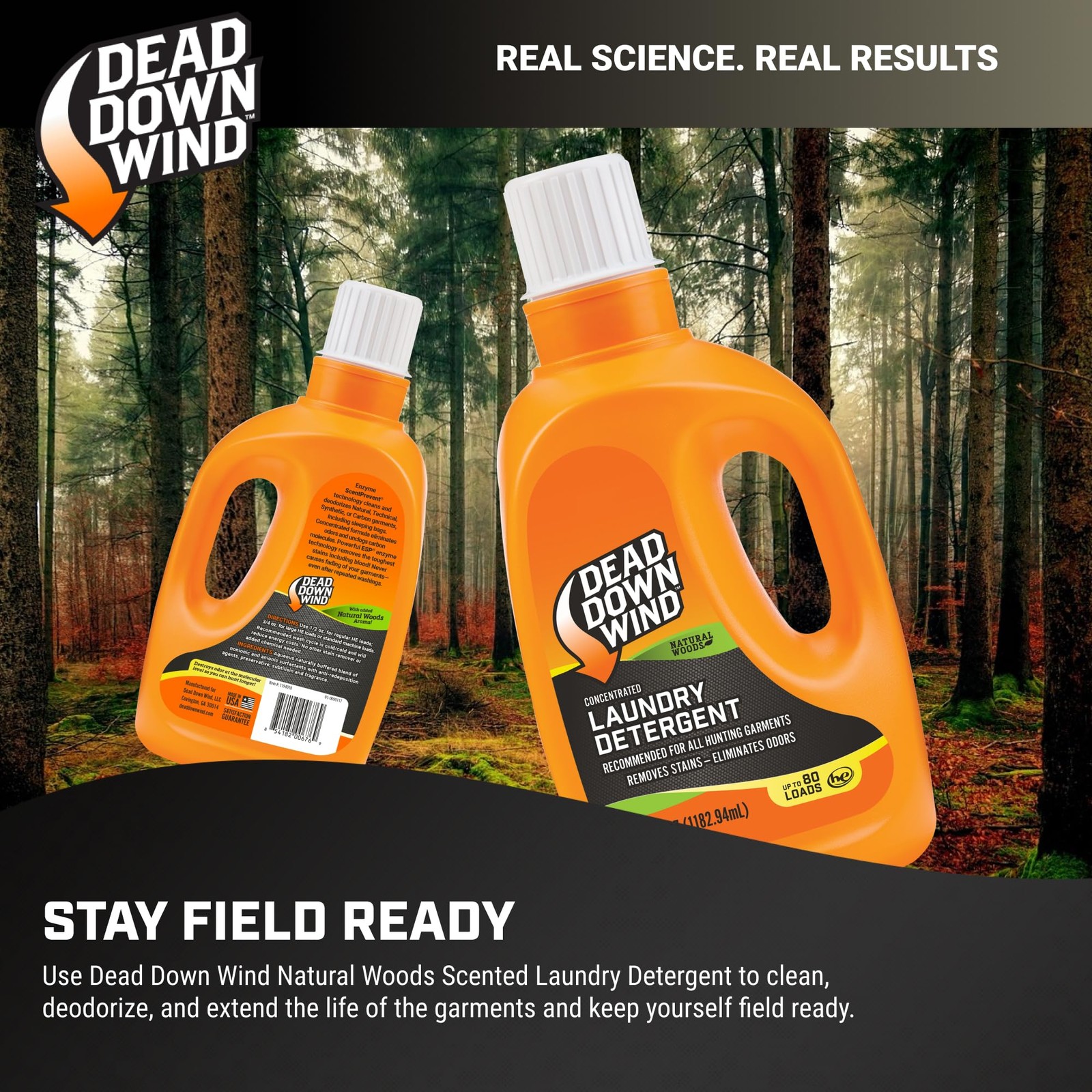 Dead Down Wind Laundry Detergent | 40oz Bottle 40 Fl Oz (Pack of 1), Natural