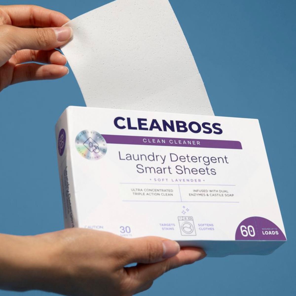 *Joy CleanBoss Powerful Laundry Smart Sheets 2PK Up to 120 Loads!—Clean Coconut