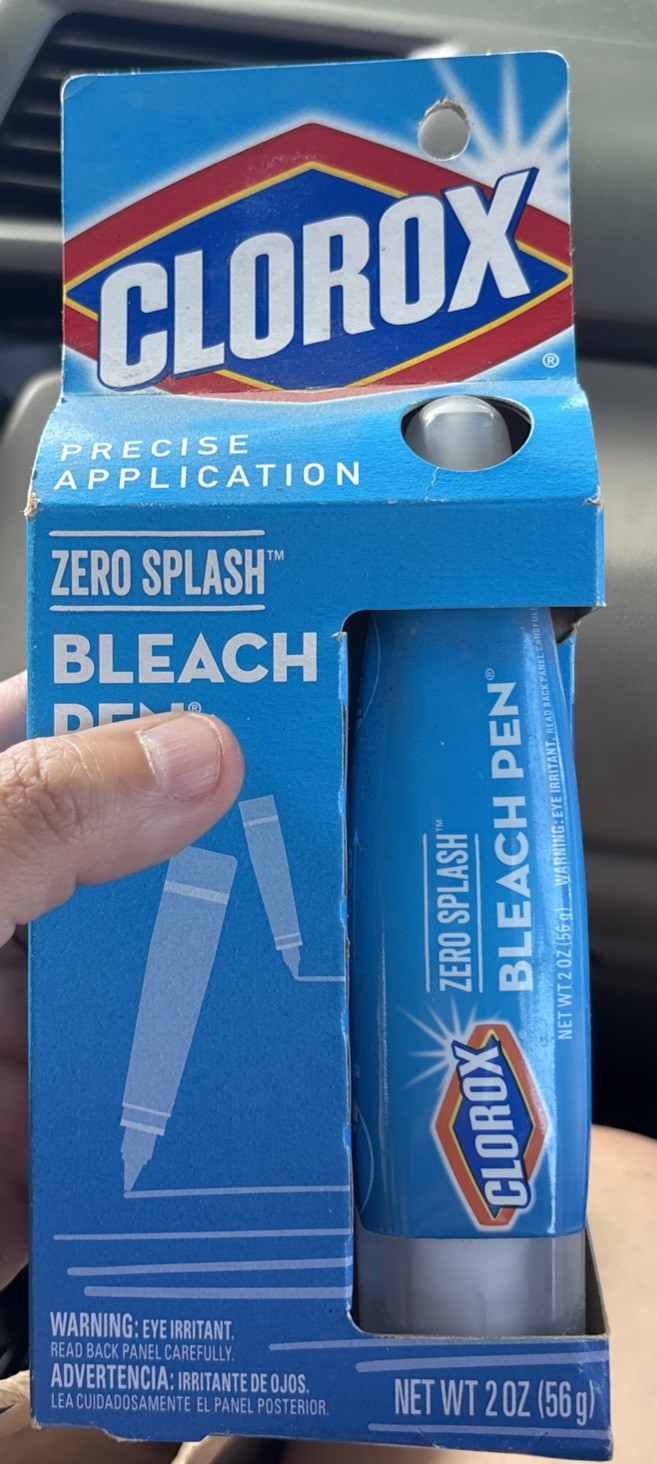 Clorox Bleach Pen Gel for Whites Dual Tipped 2 oz New in Box