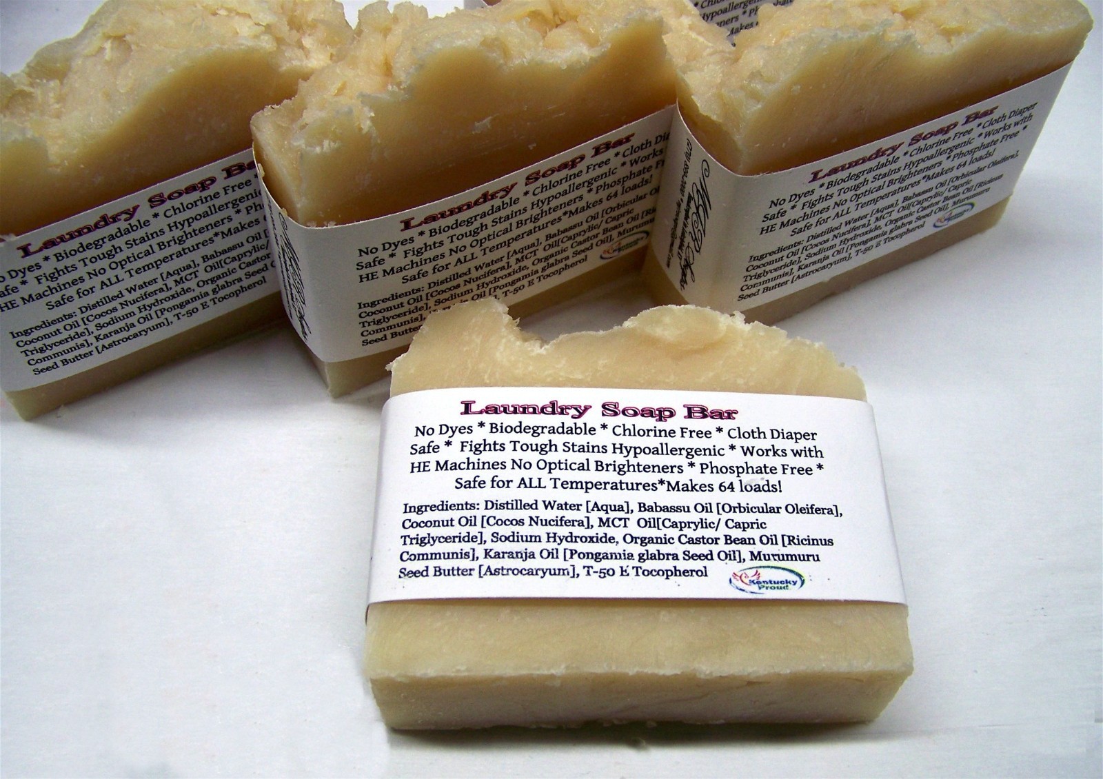 Laundry Bar Soap-For DIY laundry powder-Fantastic on dirt & grease! by MJR Soaps