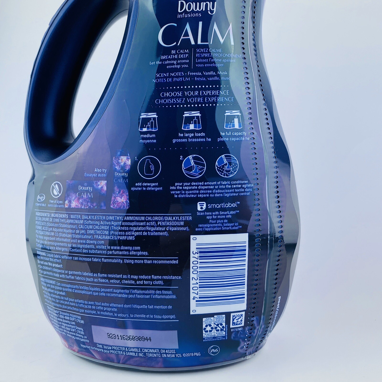 Downy Infusions Calm Lavender Vanilla Bean Fabric Conditioner 56 fl.oz 83 Loads