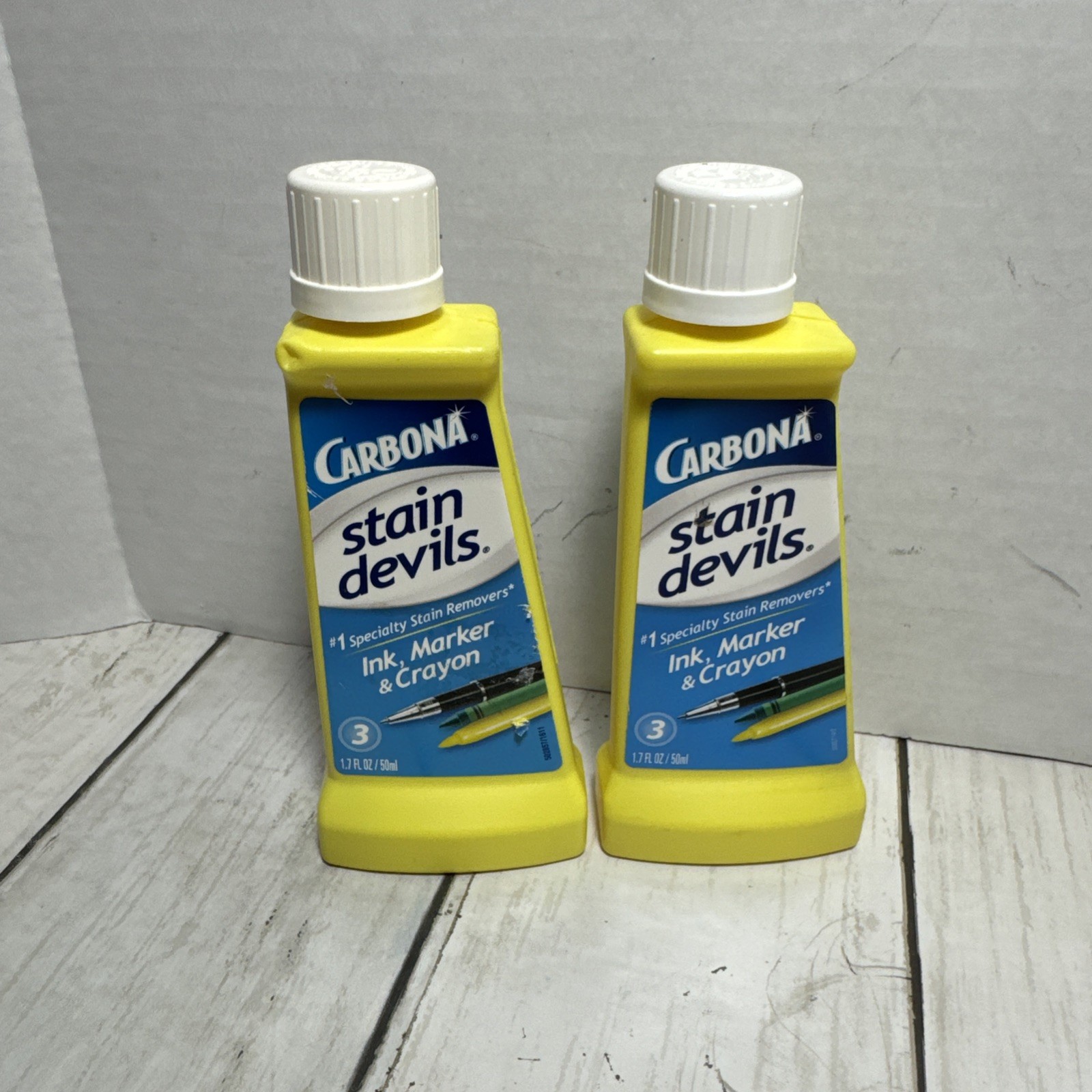 Carbona Stain Devils Specialty Stain Remover Ink Marker & Crayon 1.7 oz 2 Bottle