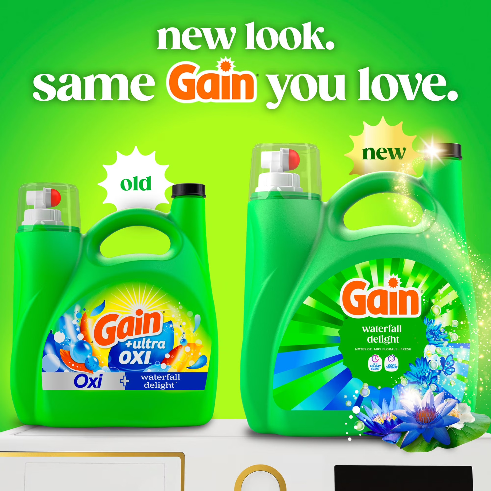 (3 pack) Gain Ultra Oxi Liquid Laundry Detergent, 132 fl oz, 100 Loads