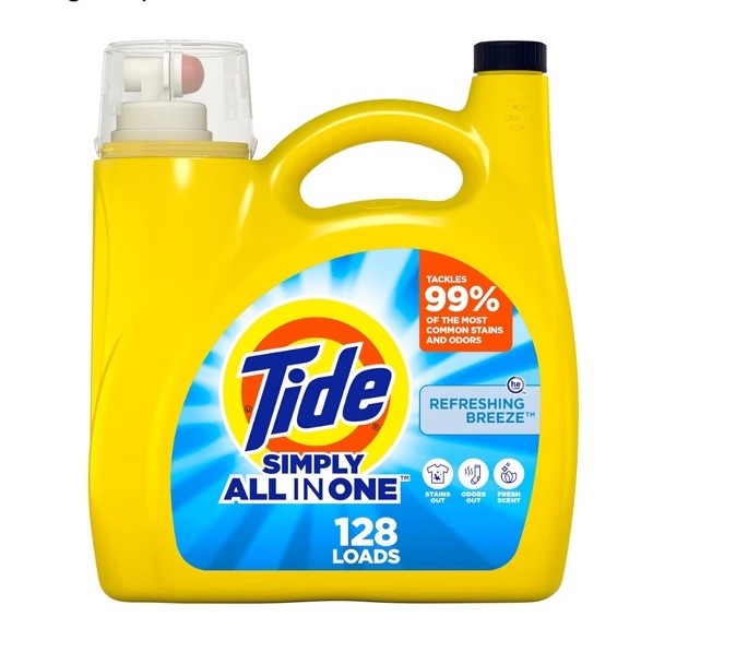 Tide Simply Liquid Laundry Detergent, Refreshing Breeze, 168 oz