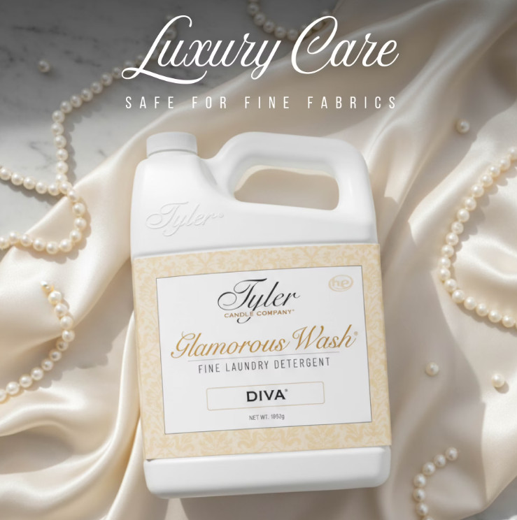 Tyler Candle Diva Glamorous Wash Liquid Laundry Detergent, 24 Loads, 64 fl oz