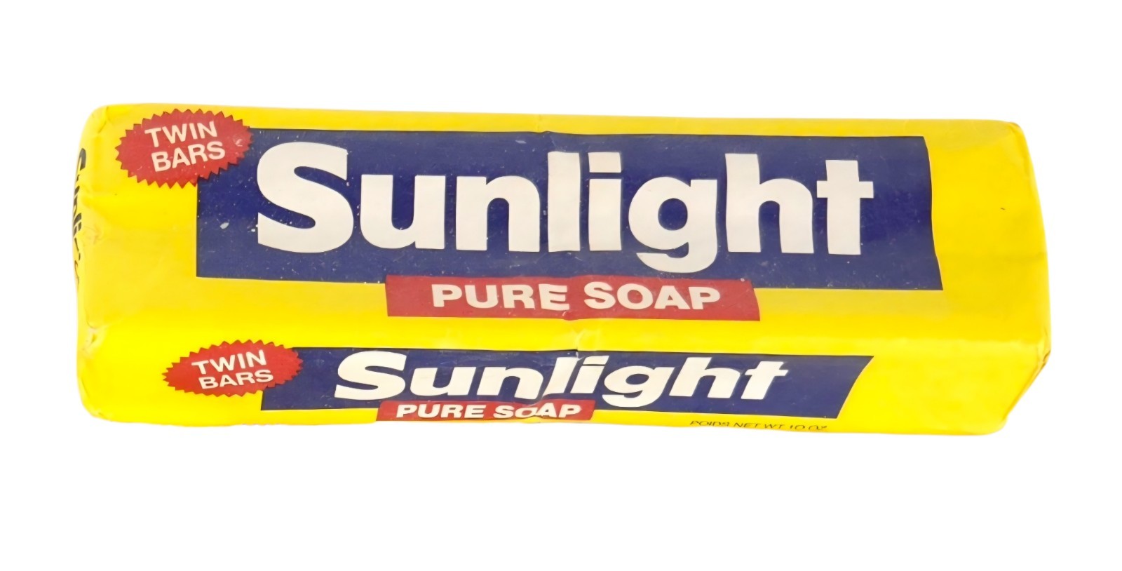 Vintage 70s/80s Sunlight Pure Laundry Soap Twin Pack 2 Bars Yellow Discontinued