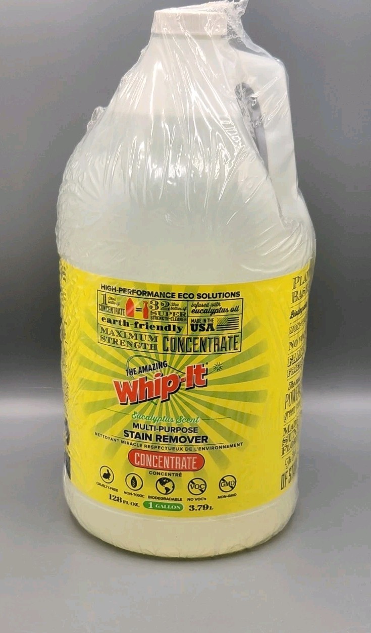 Whip It Eucalyptus Scent Multi-Purpose Stain Remover 1 Gallon CONCENTRATE