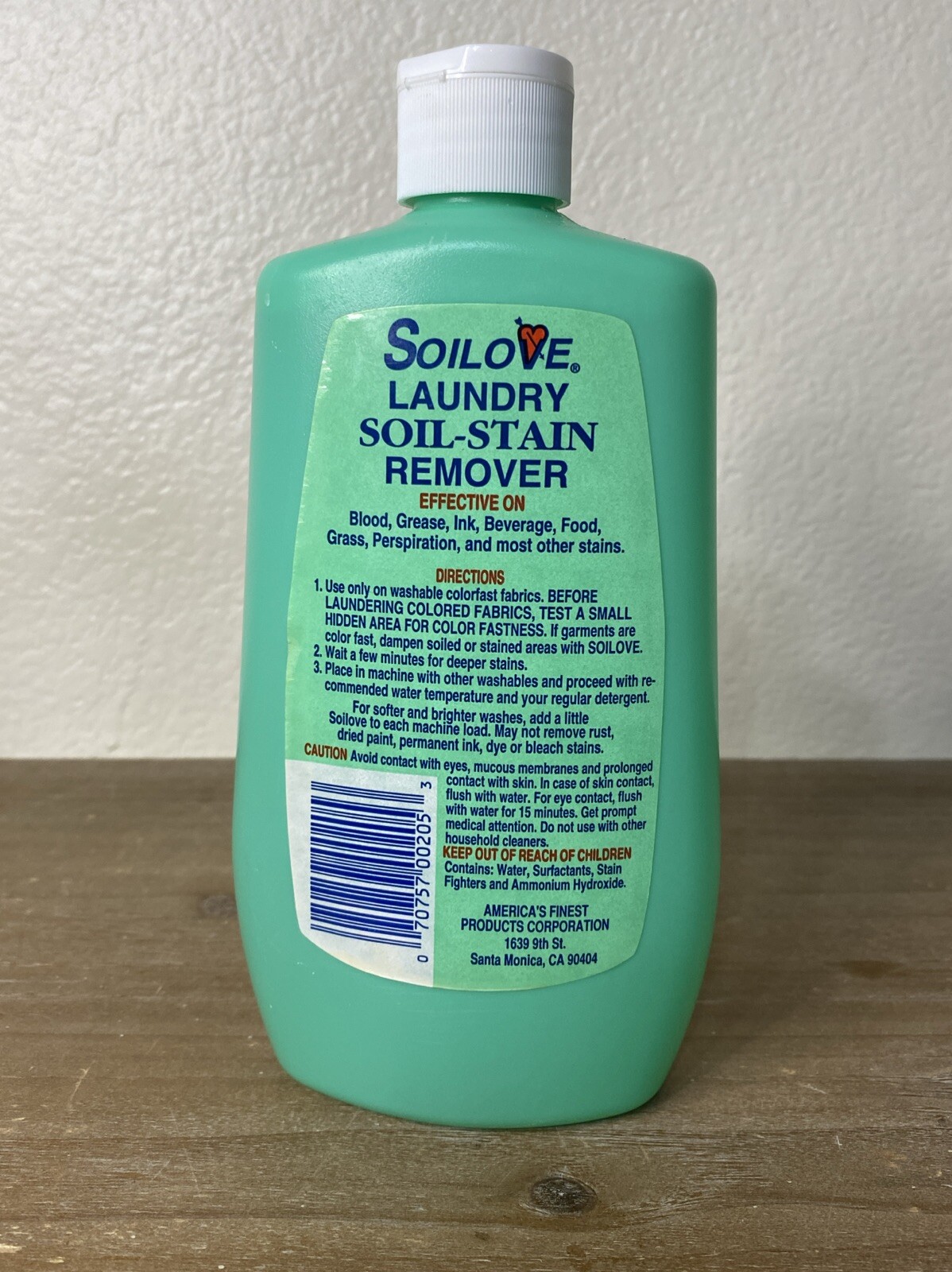 Soilove Laundry Soil Stain Remover – Green-16 FL OZ (1 Pint)