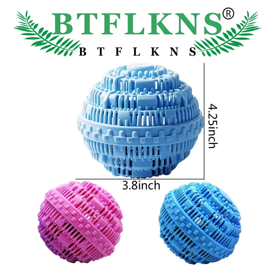 Laundry Balls Set Eco-Friendly Washing Machine Detergent Alternative 2 Pack