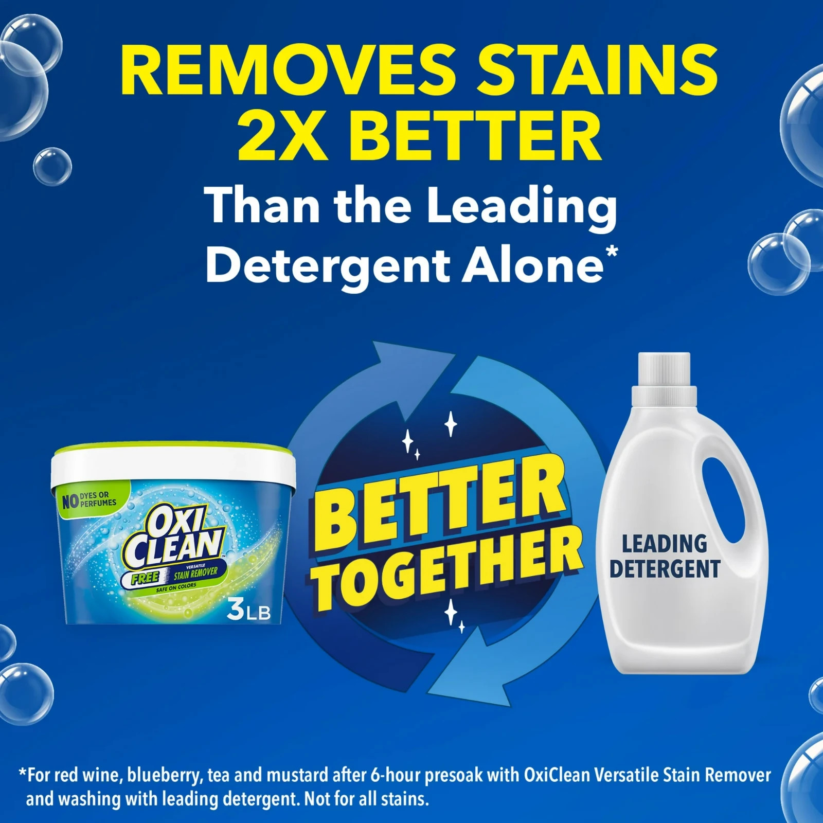 OxiClean Versatile Stain Remover Powder Free, Laundry Remover, 3 Lbs