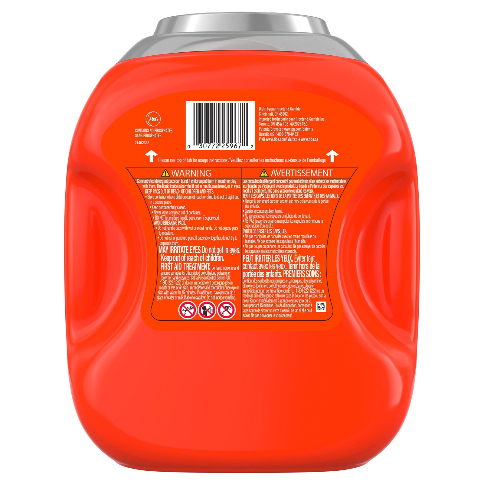 Tide + Ultra OXI Laundry Detergent PODS 100 ct