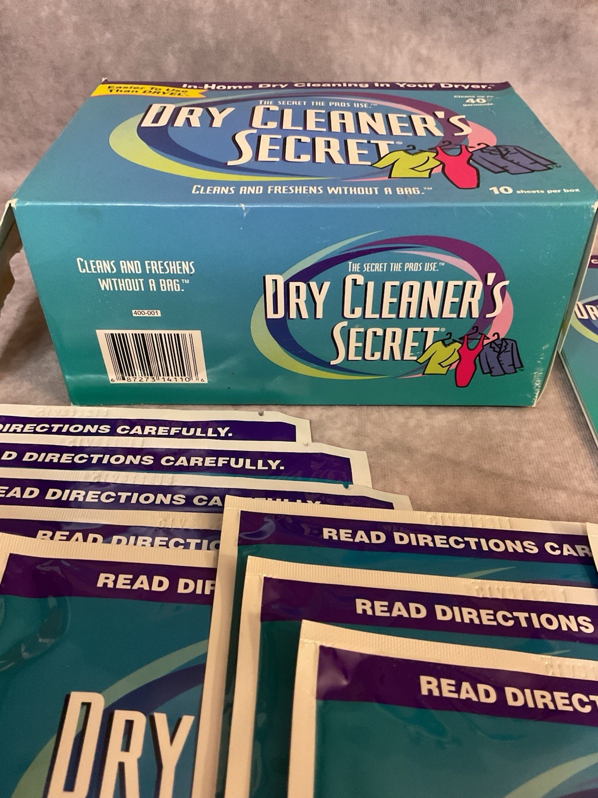 DRY CLEANER’S SECRET IN-HOME DRY CLEANING IN YOUR DRYER 11 SHEETS NEW OLD STOCK