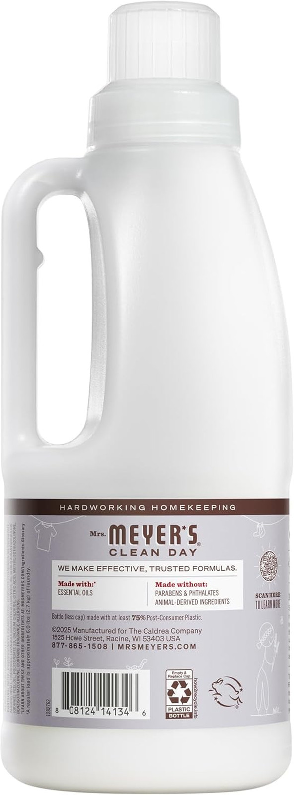 Mrs Meyers Liquid Fabric Softener Lavender Scent 32 fl oz 32 Loads HE New