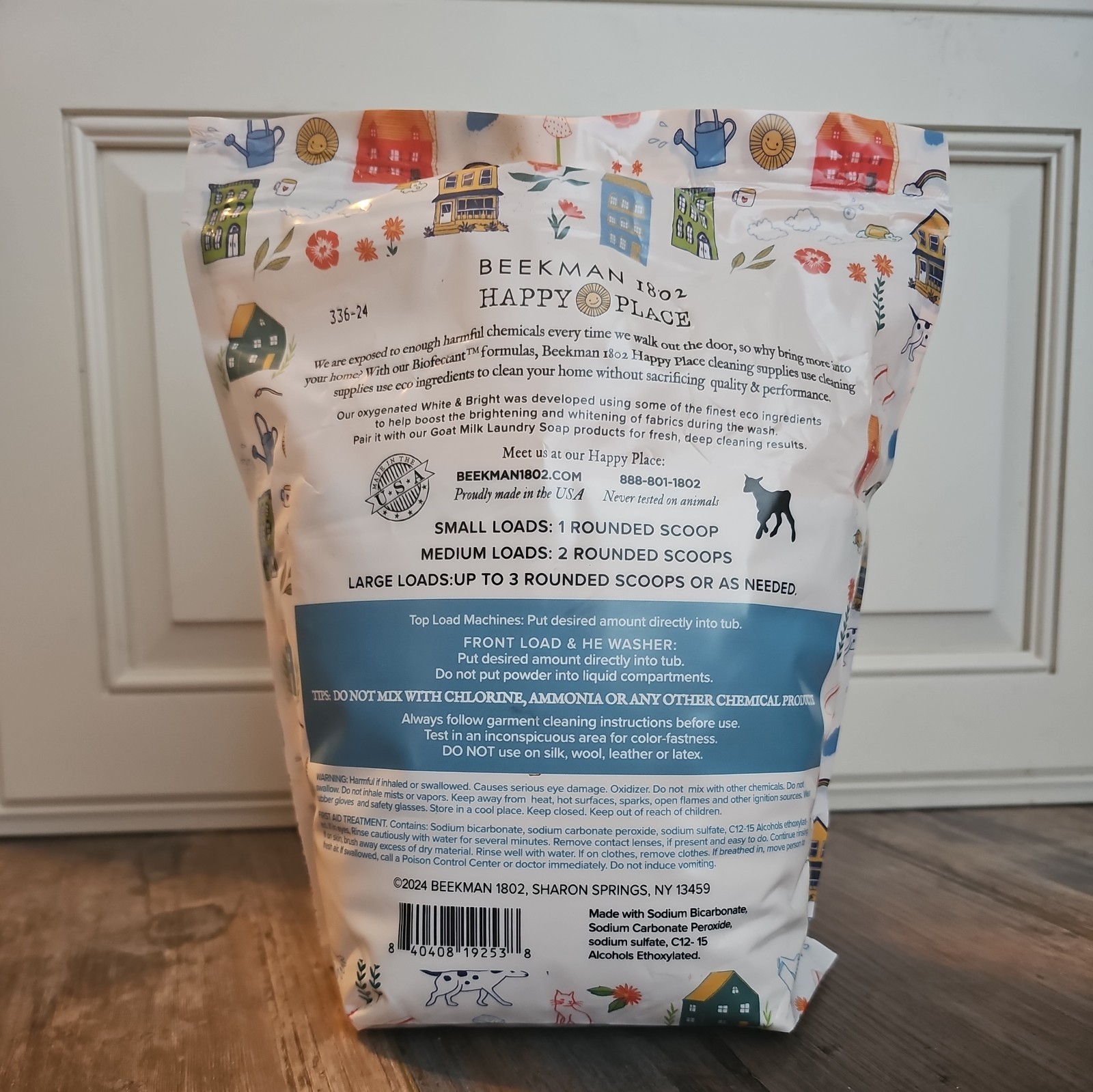 Beekman Happy Place 90 oz. (180 Loads) Oxygenated White & Bright Laundry Powder