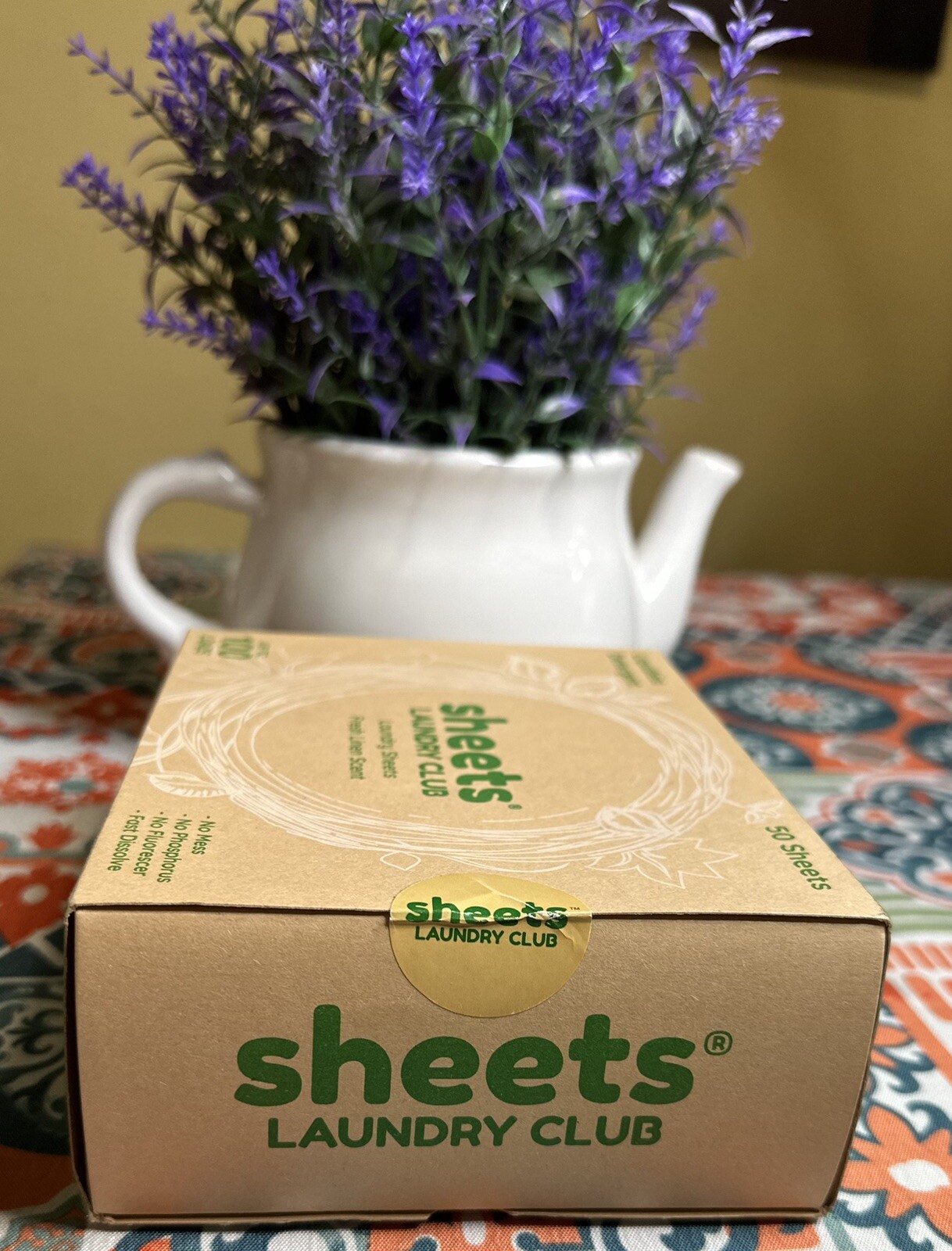 Sheets Laundry Club Laundry Detergent Sheets, Fresh Linen Scent, 50 sheets New