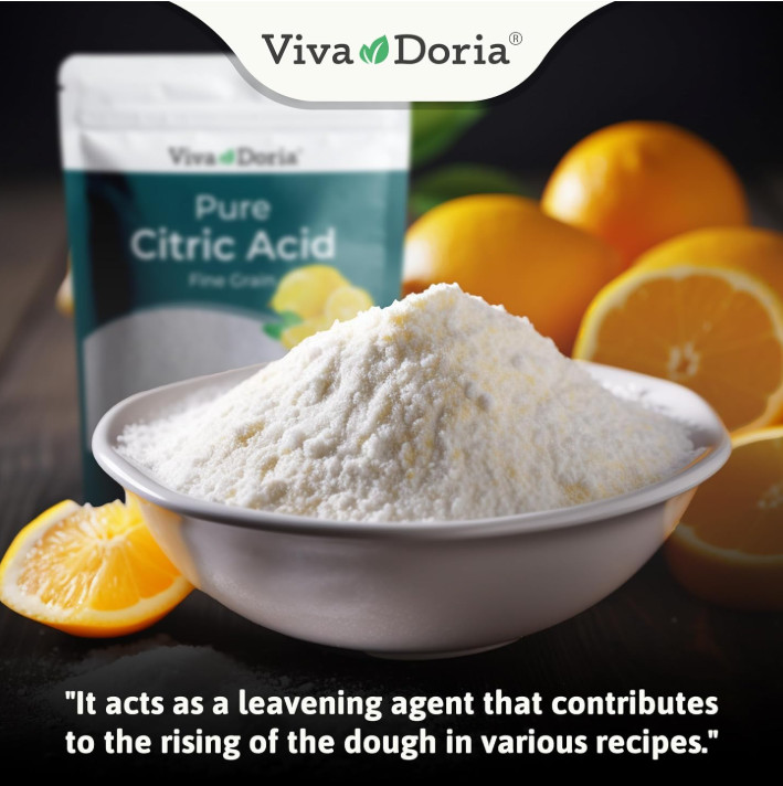 100% Pure Citric Acid, Food Grade, Fine Grain, 2 Lb (907 G)