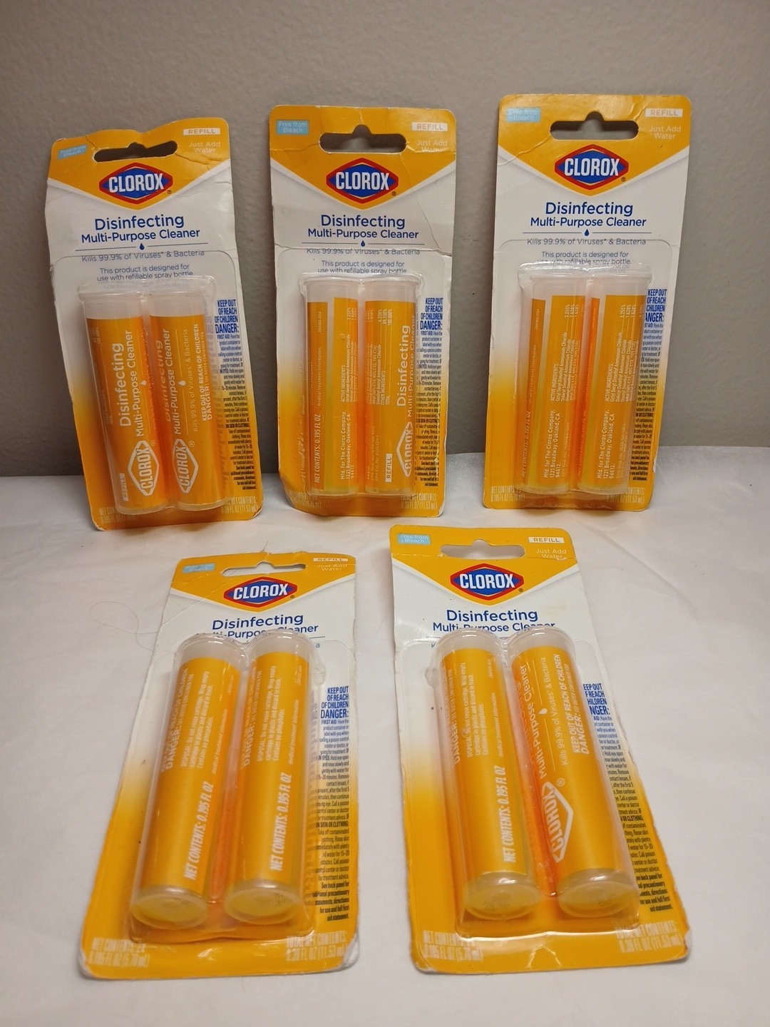 Clorox Multi-Purpose Cleaning Refill Cartridge for Multi-Purpose 10 Packs Sealed