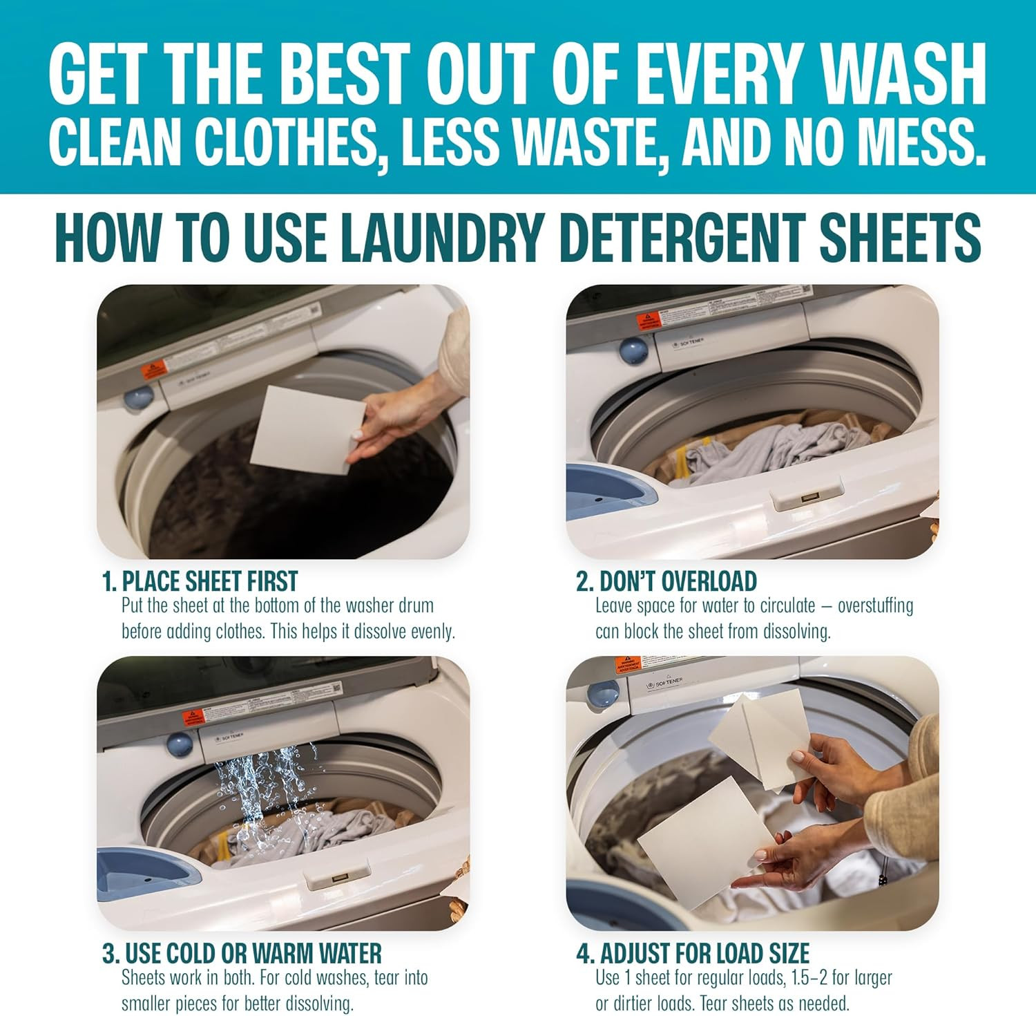 Laundry Detergent Sheets 200 Loads – Dissolvable Laundry Sheet for Washing Machi