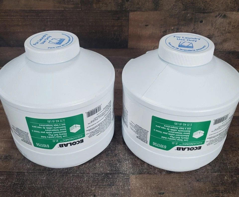 (2) Ecolab Aquanomic Biocare Solid Sour-Soft 6101756(6 lbs. x 2)